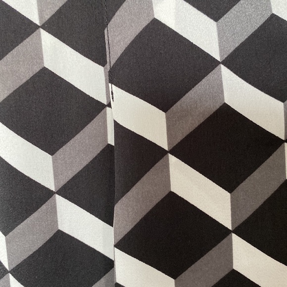 “Halogen” geometric, 3 D’s cubes, pleats 6P petite short skirt - Picture 10 of 17